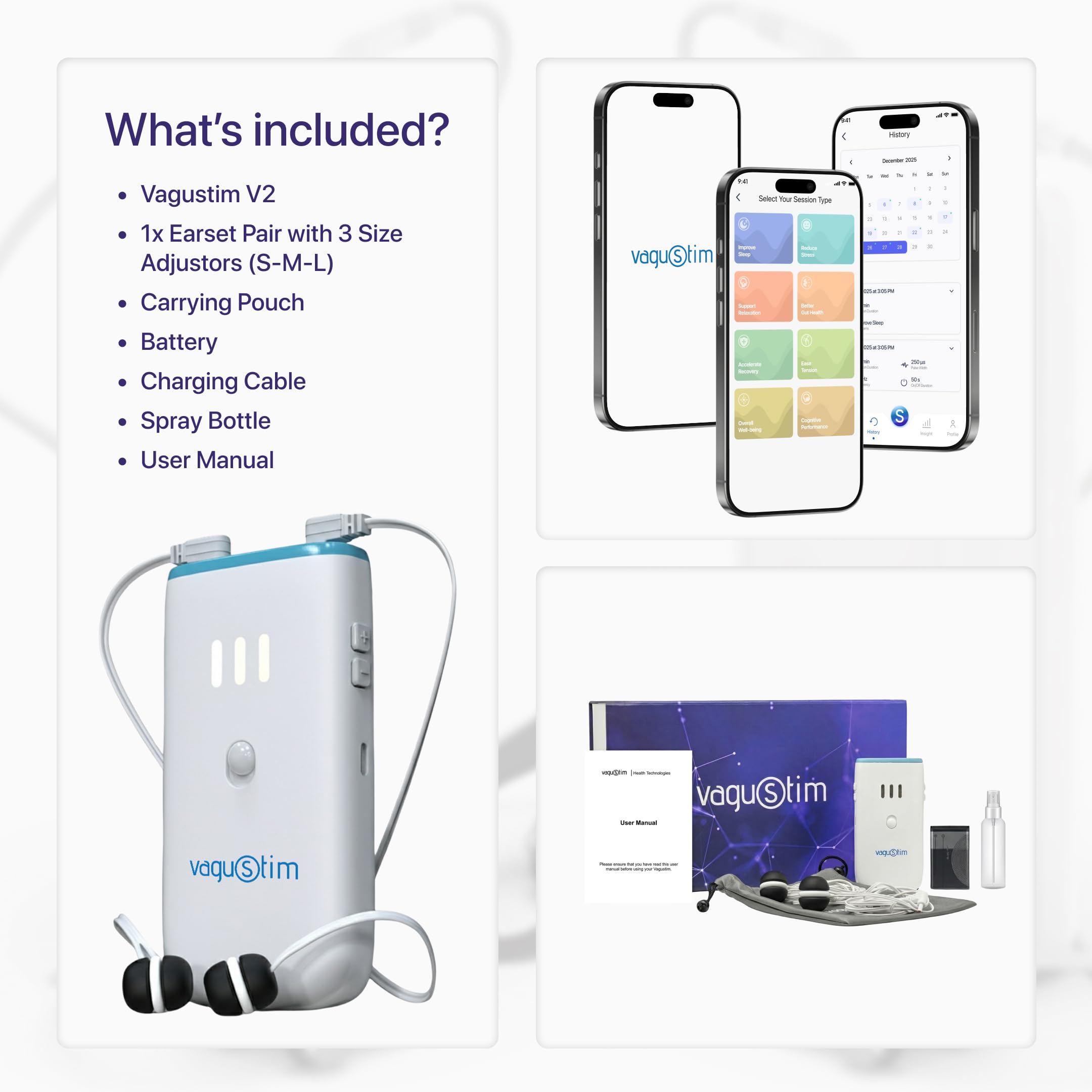 V2 – Natural Relaxation Technology | Reduce Stress, Improve Sleep Quality, Support Digestion, Ease Tension & Boost Overall Well-Being