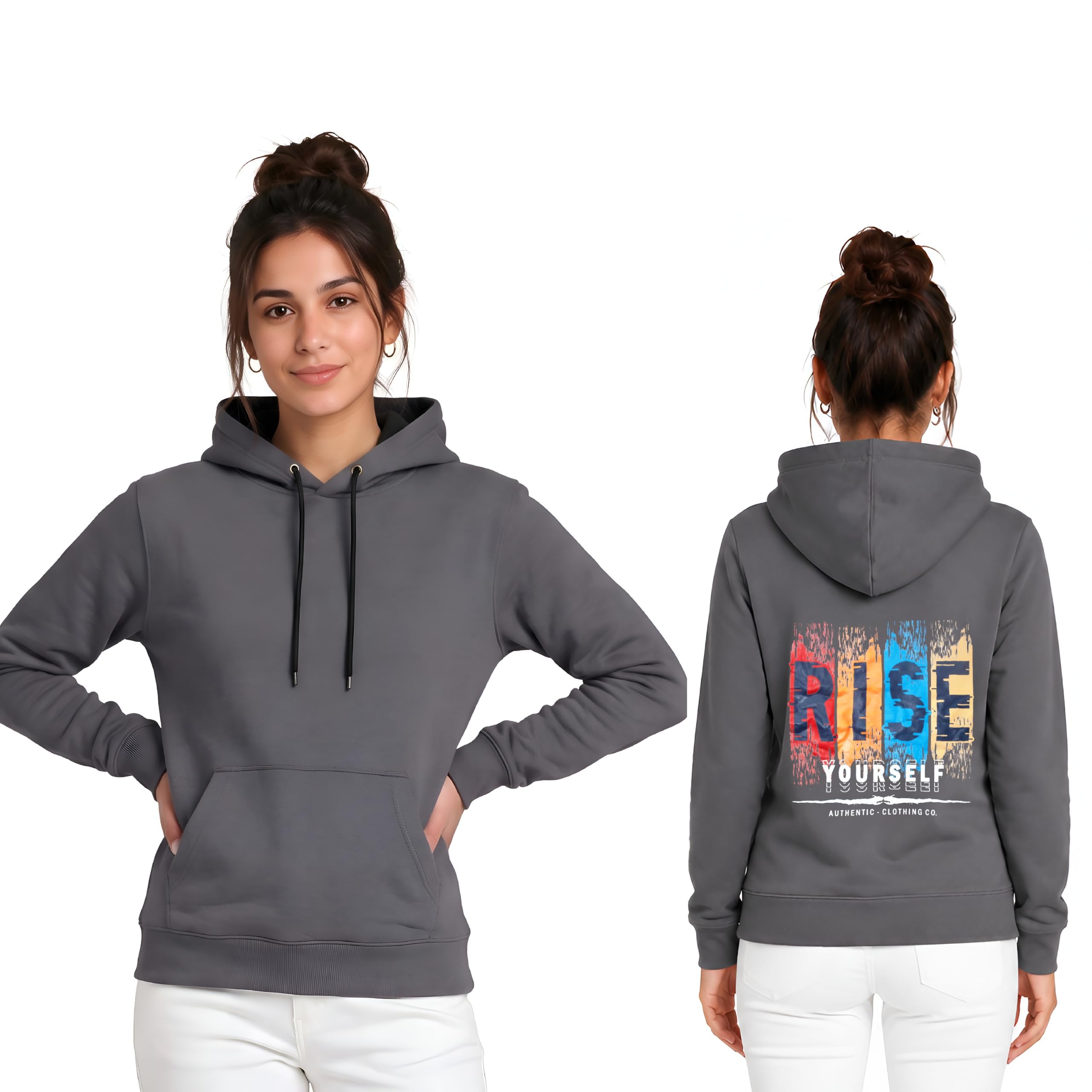 Women's Pullover Hoodie with Back Print-image-47