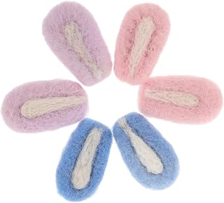 HOODANCOS 6piezas Accesorios Cabello Orejas De Conejo De Fieltro De Lana Decoraciones Hechas Mano Para y Azul Rosa