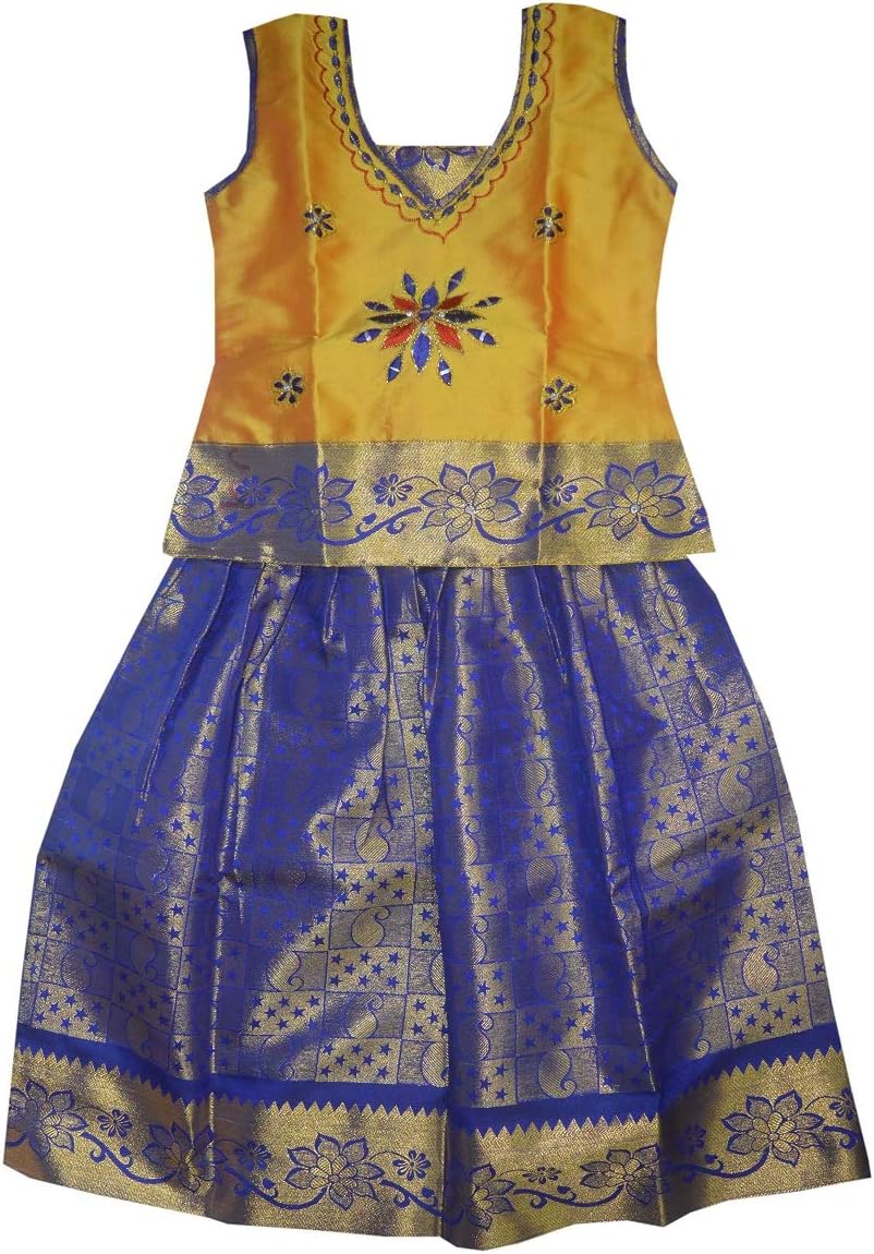 Mysilk SareeGirls Ethnic Dress - LEGHANGA Choli (Alli Pattu) B01M2X7P2Z