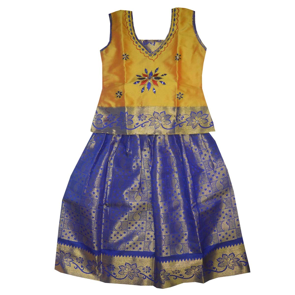 Mysilk SareeGirls Ethnic Dress - LEGHANGA Choli (Alli Pattu) B01M2X7P2Z