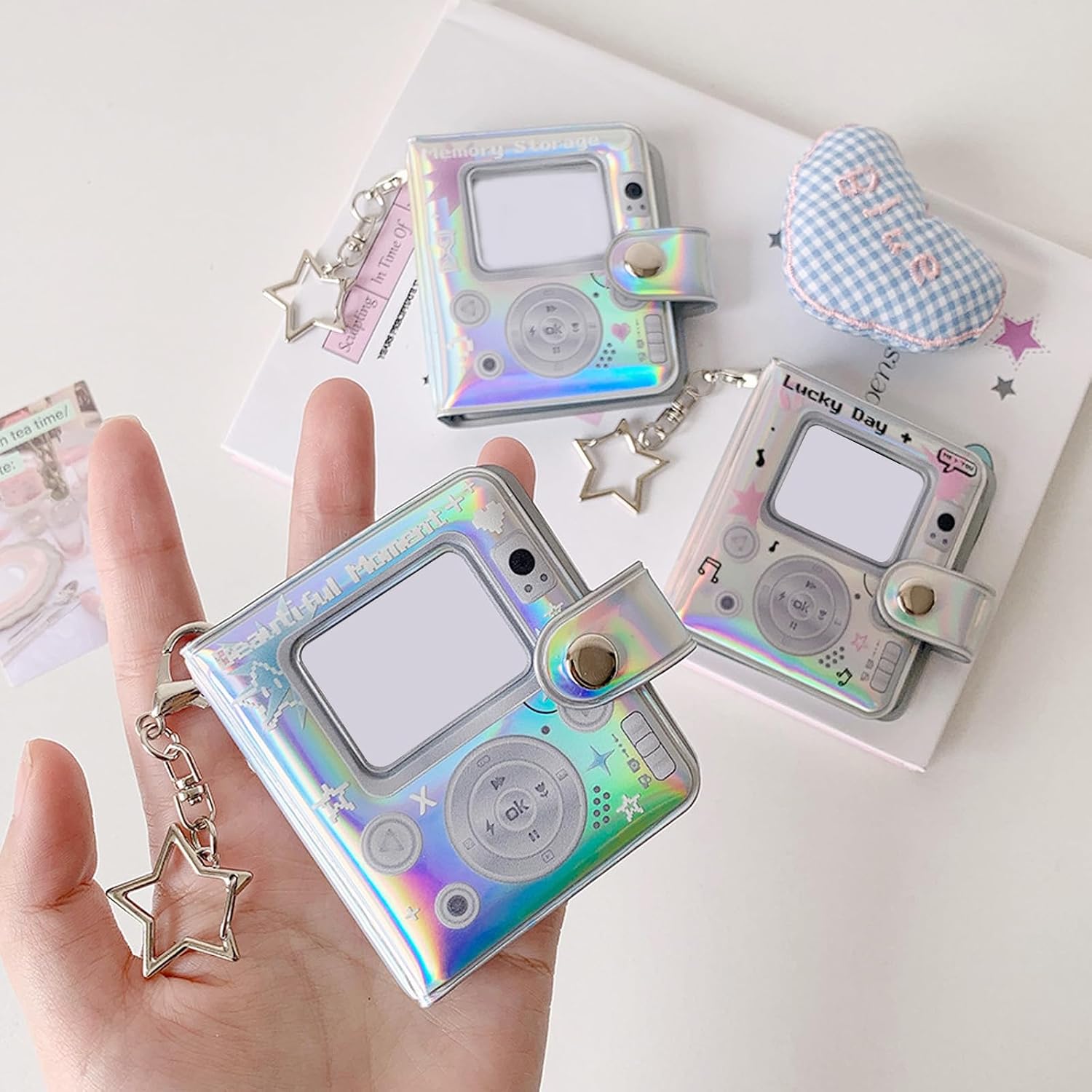 Photocard Binder Album, Minis Photo with Keychian 2 ", Minis Photo Card Books Holder for Collecting