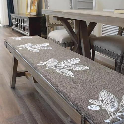 Cojín de banco de espuma viscoelástica, cojín largo antideslizante para respaldo de silla, cojín de asiento fresco para jardín y terraza, cojín de