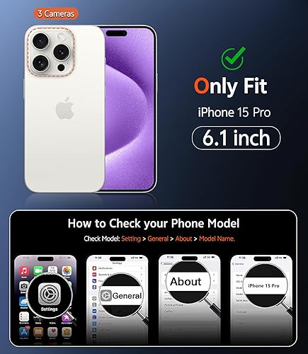 Miniatura 890 de Fntcase Funda para iPhone 15 Plus y 14 Plus de 6.7 pulgadas, magnética, a prueba de golpes de grado militar, antiamarilleo, delgada, protectora