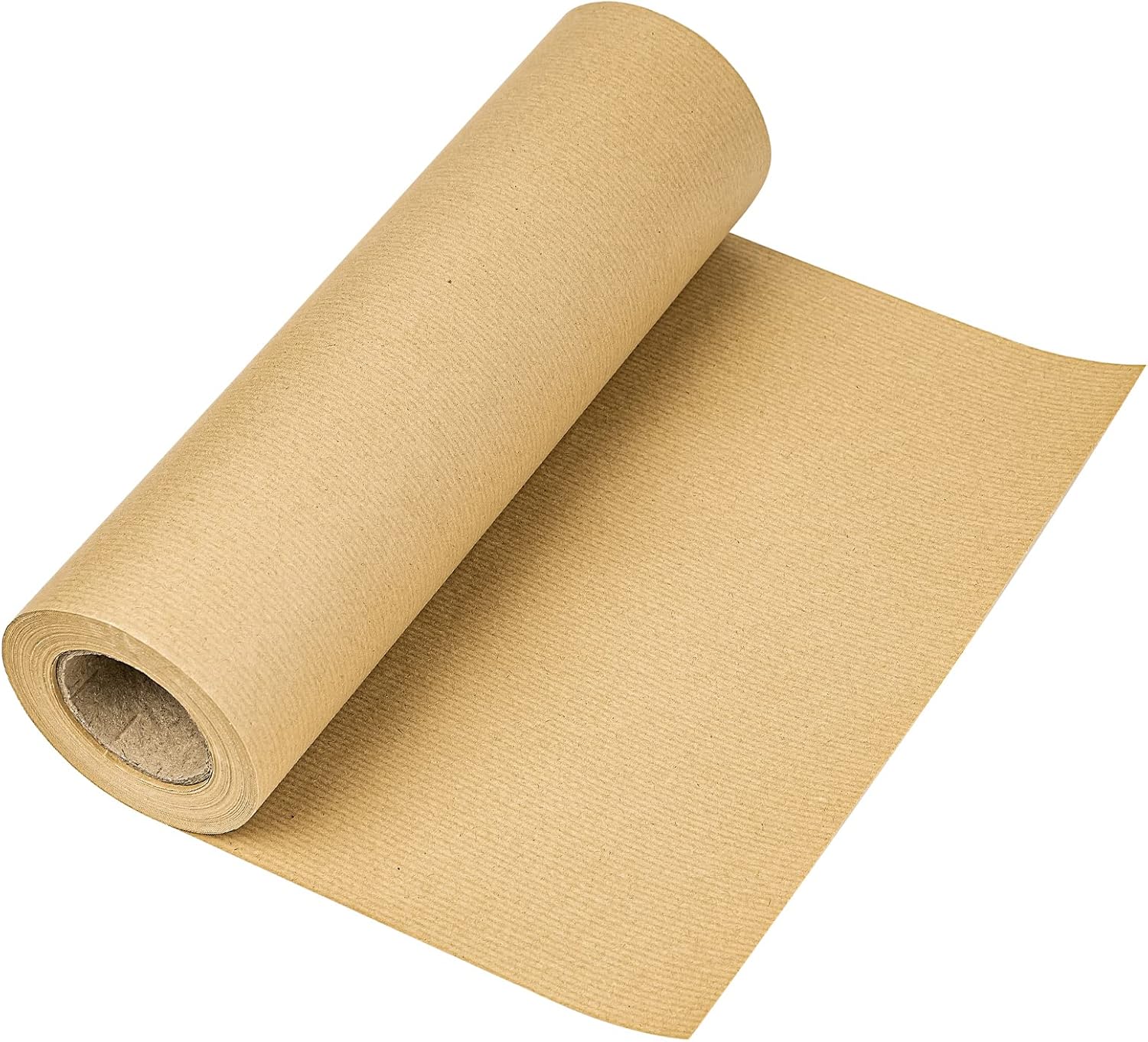 RUSPEPA Brown Kraft Paper Roll, 30.5 cm x 30 m, Recyclable Dyed Lined Kraft Paper Perfect for Crafts Art, Wrapping, Packing