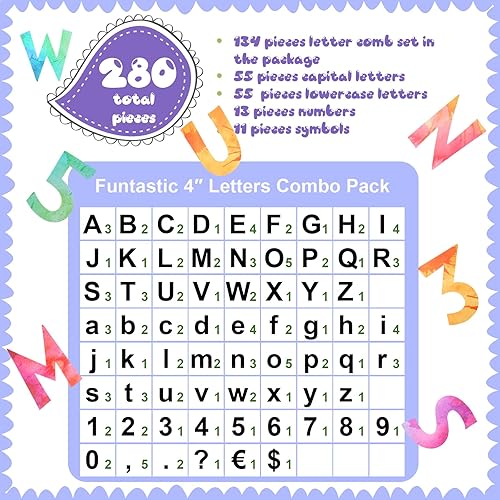 Miniatura 10 de Juego de 134 letras de 5 pulgadas, letras de pizarra para el aula, número de letra recortada para tablón de anuncios, decoración del hogar, escuela,