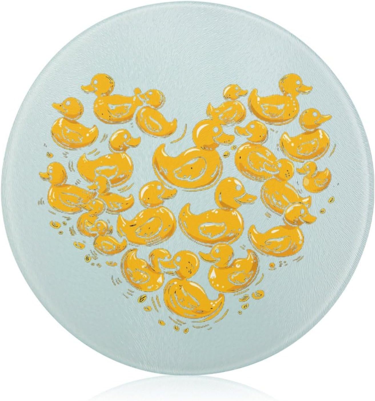 Duck Heart Symbol Love Kitchen Cutting Board Glass Chopping Block for Meat Vegetables and Fruits Ideal Home Gifts