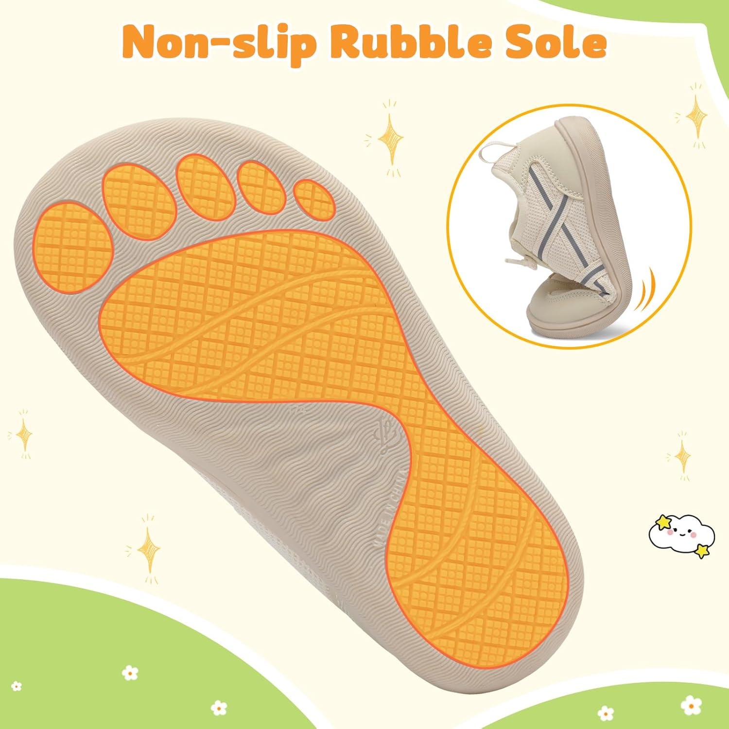 LeIsfIt Toddler Shoes Boys Girls Wide Barefoot Shoes Kids Slip on Casual Sneakers Breathable Non-Slip Sneakers for Walking Play School Tennis - Image 7