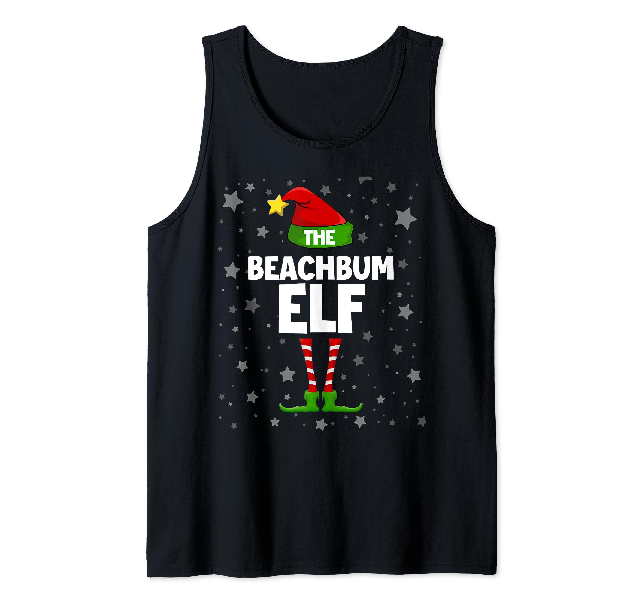 Christmas T-shirts For Men Women Christmas TreeBeachbum Elf Group Matching Family Outfit Costume Christmas Tank Top