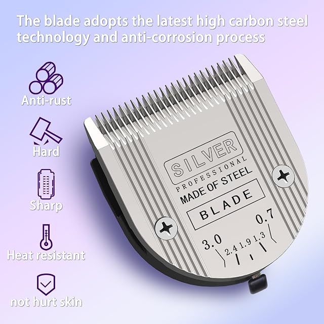 Foto 2 de 5 de 2 cuchillas de repuesto 5 en 1 compatibles con Wahl Bravura Clipper. Chromado, Creativa