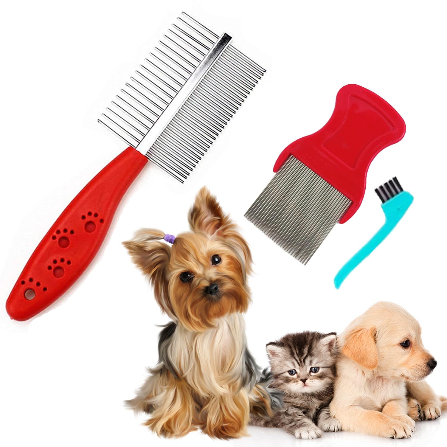 Jainsons Pet Products Groomers Best Flea Comb for Dogs and Cats, Fine-Toothed Flea Comb to Remove Fleas & Flea Eggs, Gentle Pet Comb for Detangling or Dematting Face & Paws (B0D9JZJFFF) Amazon Price History, Amazon Price Tracker