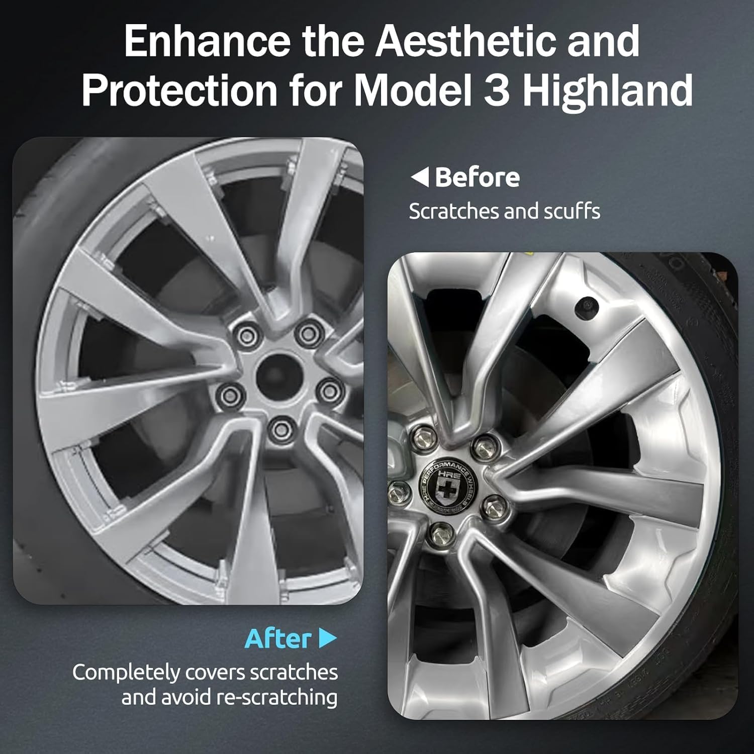 Rim Protector for Tesla 2024 2025 2026 Model 3 Highland 19 Inch Nova Wheels Cover All-in-one Car Tire Trim Rings Rim Case Hubcaps Model 3 Accessories