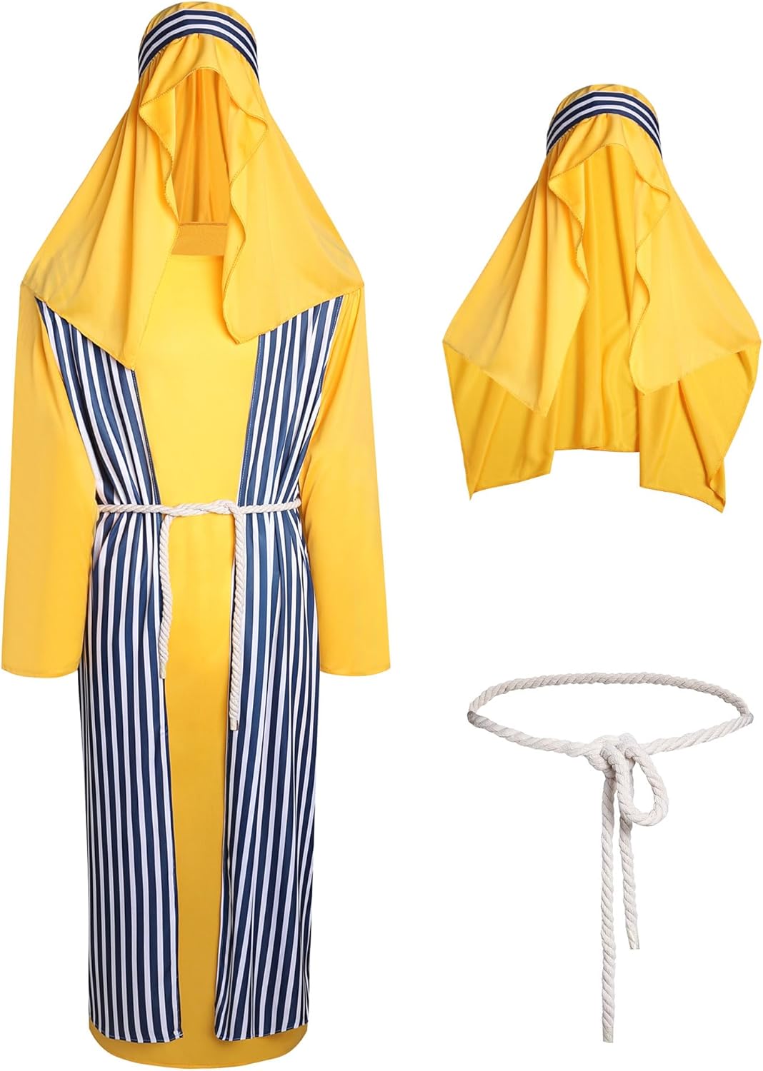 Colonghsou Jesus Costume Christmas Adult Joseph Cosplay Halloween Costumes for Men Shepherd Robe Outfit Nativity Set