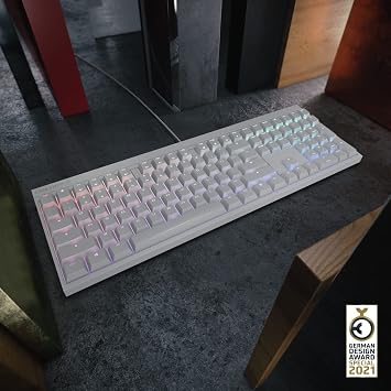 Cherry MX 2.0S Wired Gaming Keyboard with RGB Lighting Different MX Switching Characteristics: MX Black, MX Blue, MX Brown, MX RED and MX Silent RED (White - MX Black Switch)