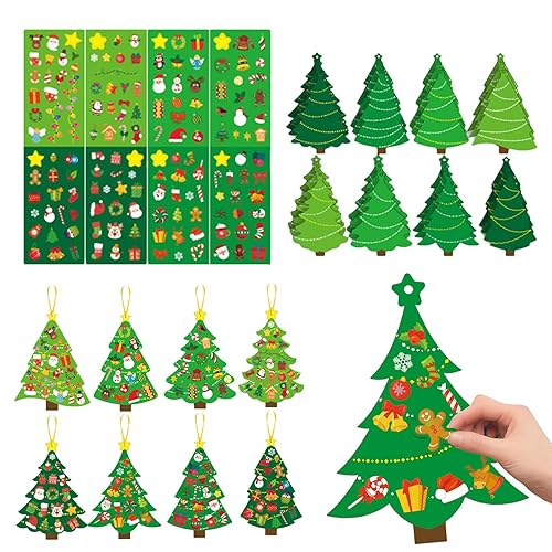 Sapin de Noël pour, décoration de Noël Interactive avec Autocollants,