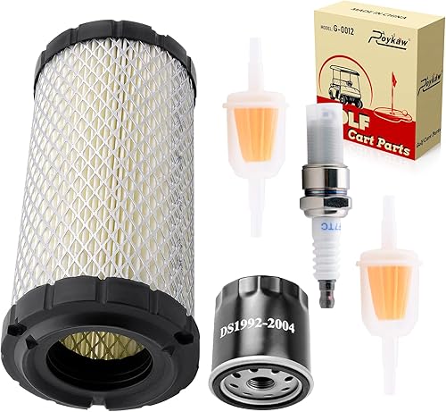 Roykaw Club Car - Kit de afinación para modelos de carrito de golf de gas Precedent 2004 en adelante con motor FE350 Kawasaki, incluye bujía, filtro