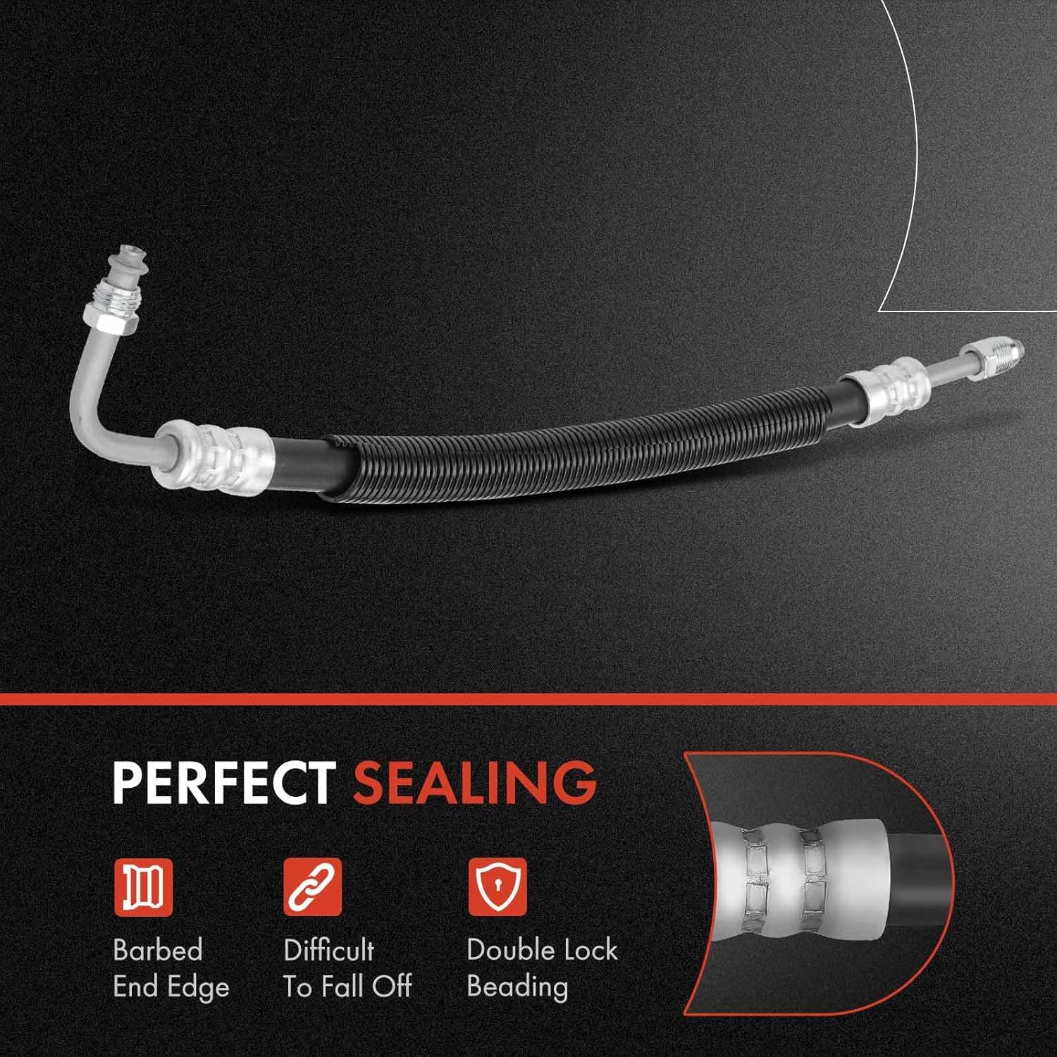 A-Premium Power Steering Hose Pressure Line Hose Assembly Compatible with Chevrolet Camaro Pontiac Firebird 1995-2002 V6 3.8L