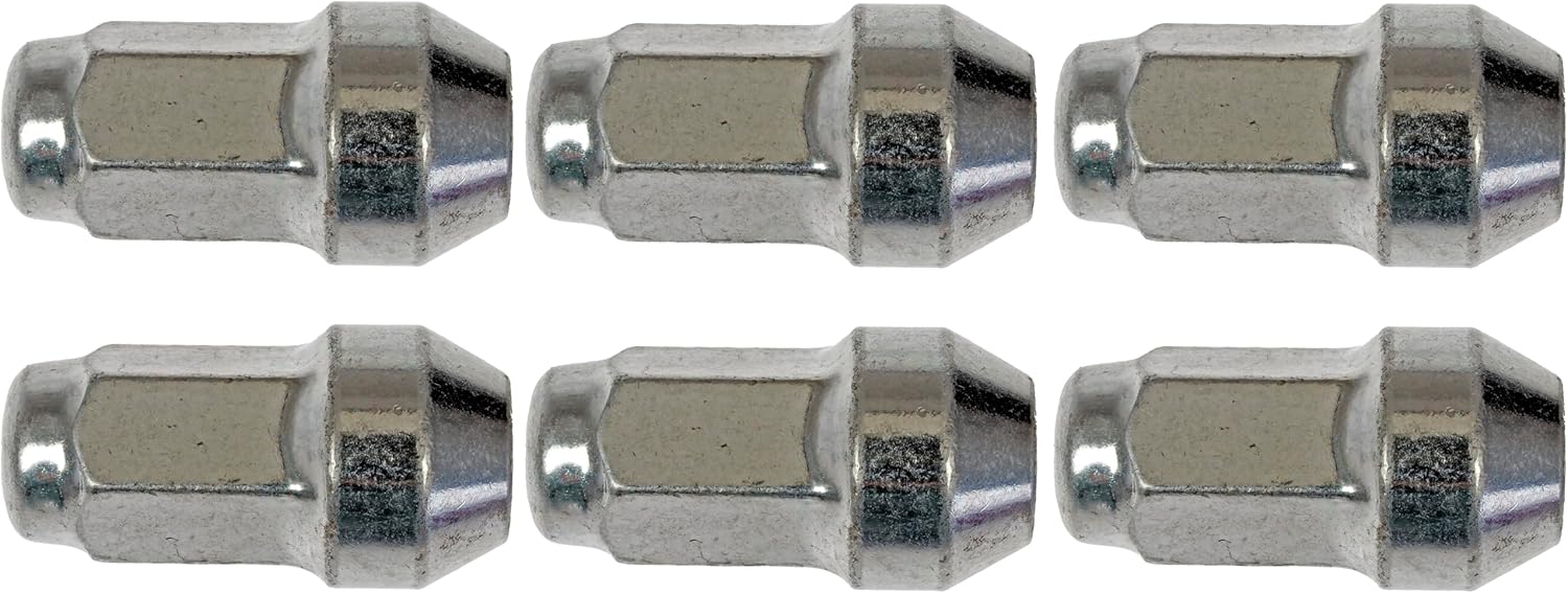 Dorman 611-288CD Wheel Nut M14-2.0 Dometop - 21 mm Hex, 54 mm Length Compatible with Select Ford/Lincoln Models, 6 Pack (OE FIX)