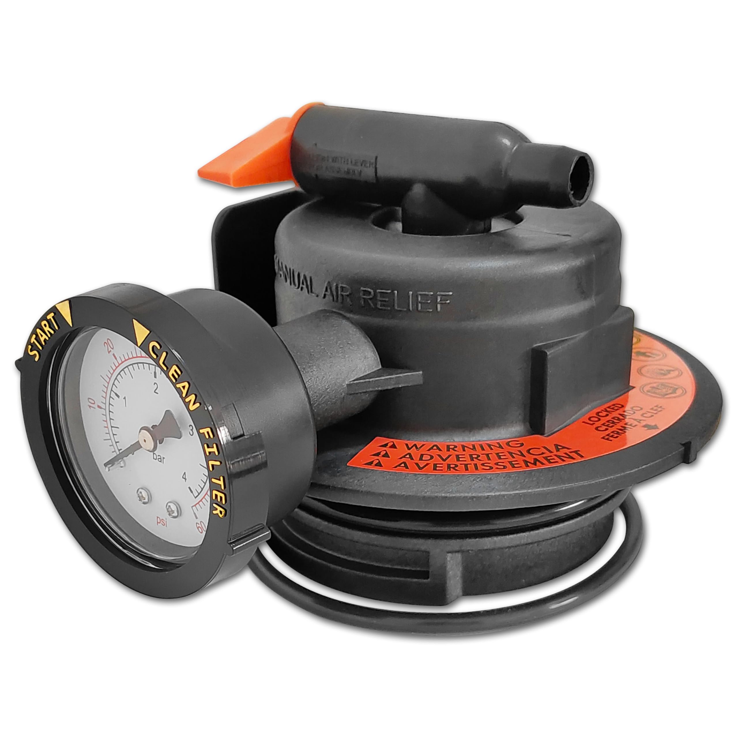 DEX2420MAR2 - Conjunto de alivio de aire manual, repuesto para Hayward compatible con filtro de piscina de cartucho y DE