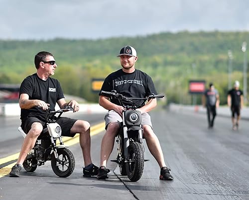 Miniatura 7 de Burromax TT350R, 350w 24v iones de litio, 2 velocidades, 17 mph, hasta 180 lb Rider, mini bicicleta eléctrica