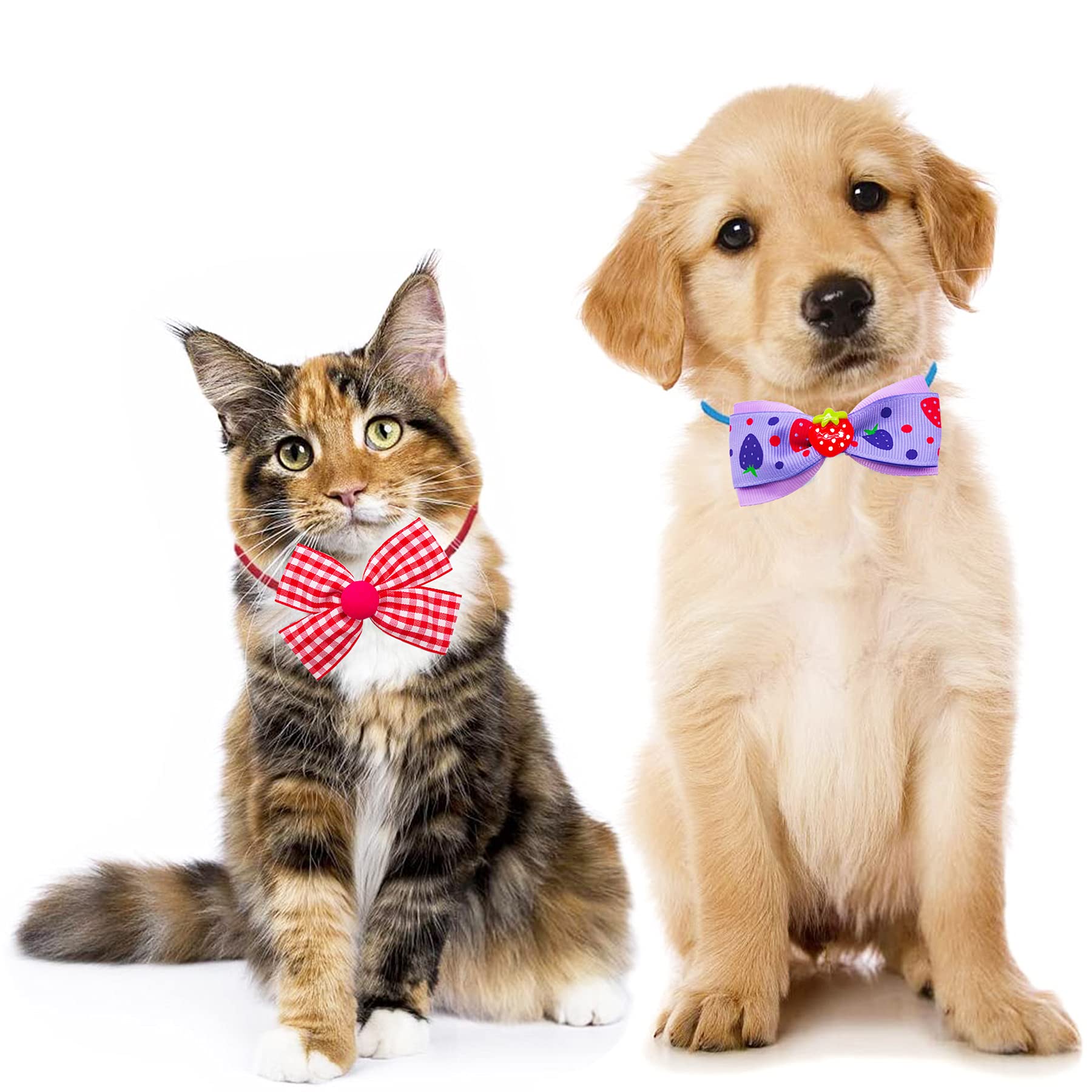 Amazon | JpGdn ペット用蝶結び 蝶ネクタイ 犬 猫 トリミングリボン