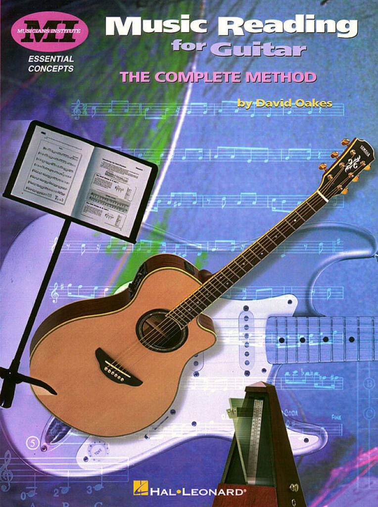 Music Reading for Guitar - Essential Concepts | David Oakes Complete Guitar Method and Sight Reading Course | Learn Notes, Rhythm and Scales | Guitar Technique Book | Two-Year Study Guide