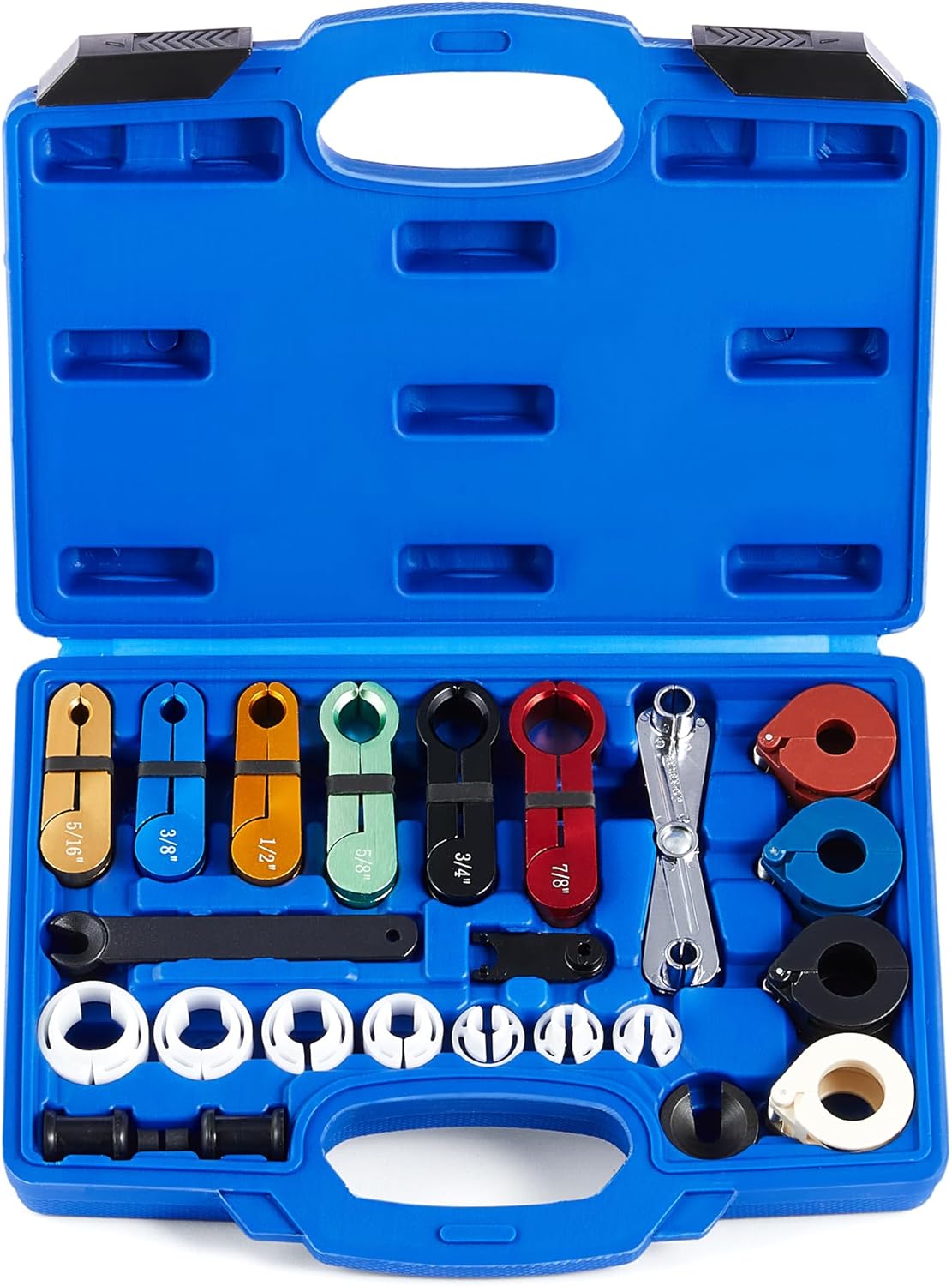 Orion Motor Tech Master Quick Disconnect Tool Set, 25pc Line Disconnect Tool Kit for A/C Fuel & Transmission Systems & 31pc Fuel Line Disconnect Tool Set with Fuel and AC Disconnect Pliers, Bundle