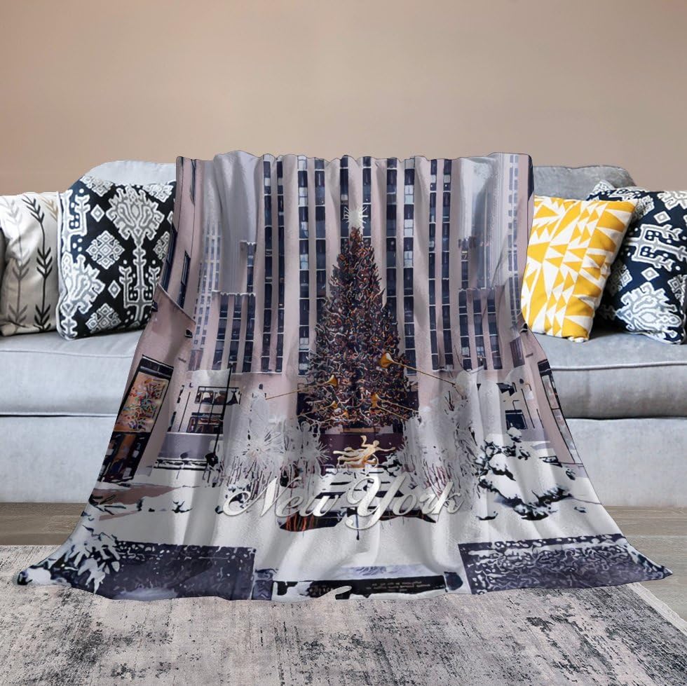 Couverture douce New York plaid pelucheux grand format 177,8 x 203,2 cm - 6