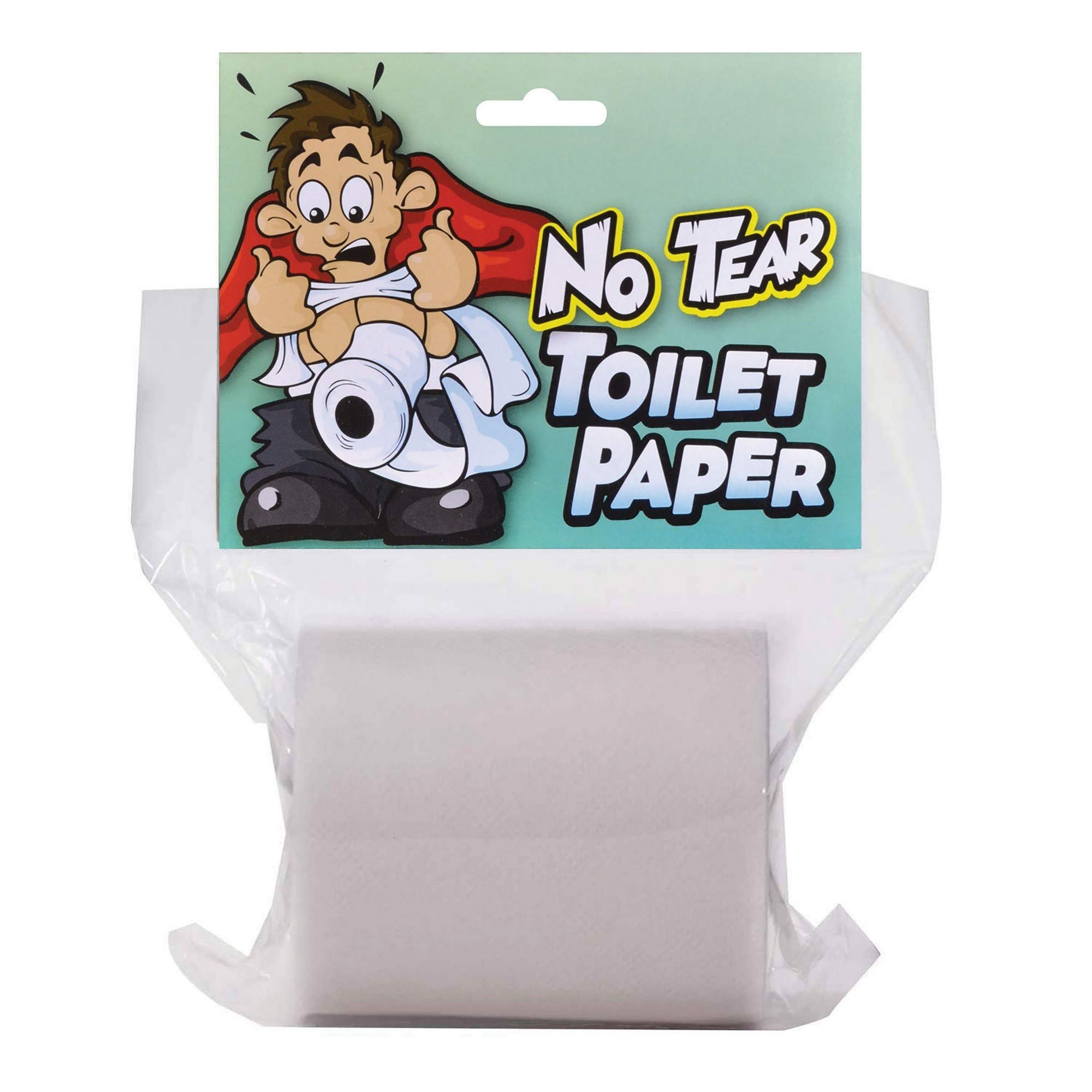 Non-Tear' White Toilet Paper Roll - Hilarious Design, Perfect for Bathroom, Entertainment, Gift Giving, Pranks, & More