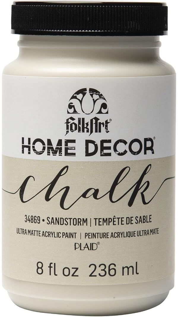 FolkArt Home Décor Chalk Finish Acrylic Paint, 8oz, 8 ounce, Sandstorm by FolkArt - Used condition - US$4.55