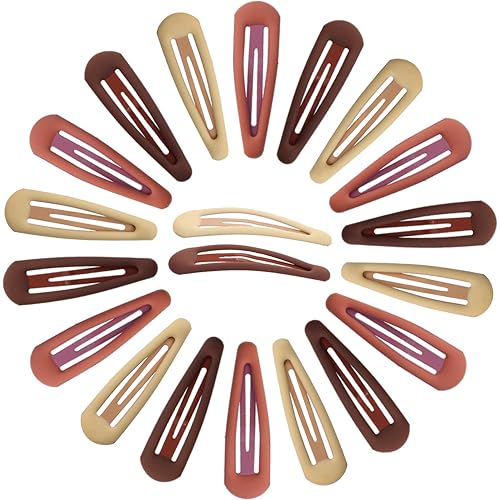 EXCEART Pinzas para el cabello para niñas, 20 pinzas para el cabello, pasadores de metal coloridos, pinzas para el cabello a presión para mujeres y