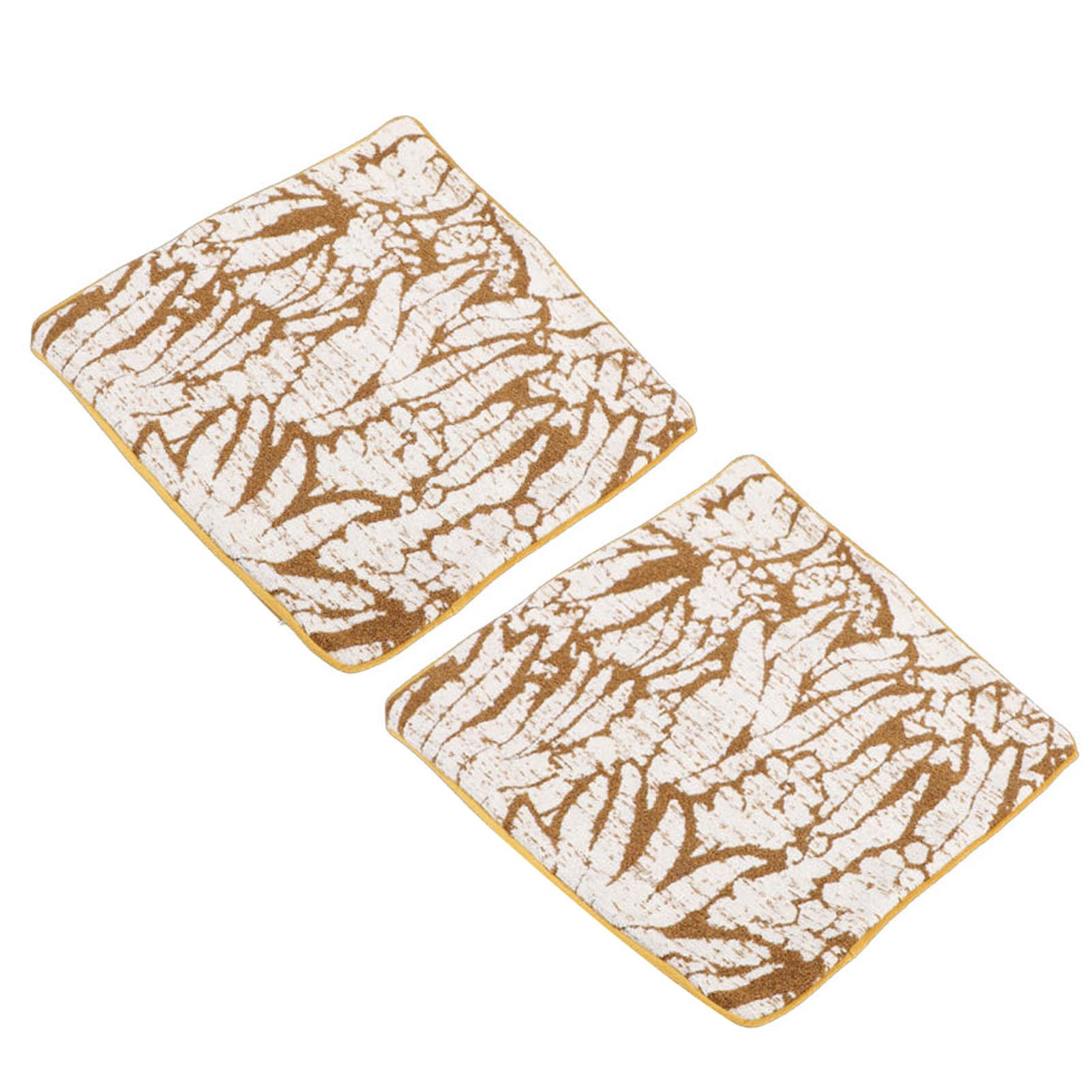 Yosoo Health Gear Lot de 4 Housses de Coussin Bohèmes en Polyester Jaune et Blanc Rustique pour canapé, Lit, Salon, Chambre à Coucher, Décoration (50,8x50,8cm / 20x20 Pouces)