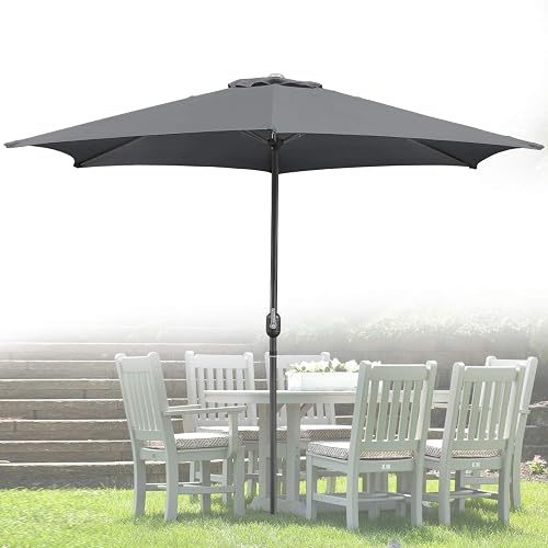 Sonnewelt Parasol de jardin exterieur 3.5m | Parasol dépo…