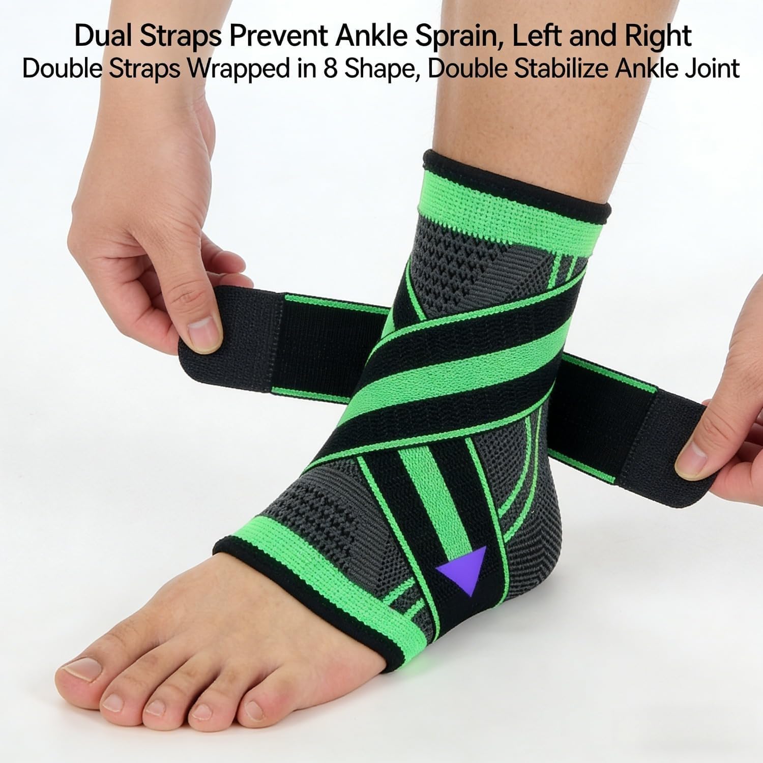 RecoverX - Youth Heel & Growth Plate Support Sleeve,Arch Support Socks,Sleeve Brace for Sprained Ankle