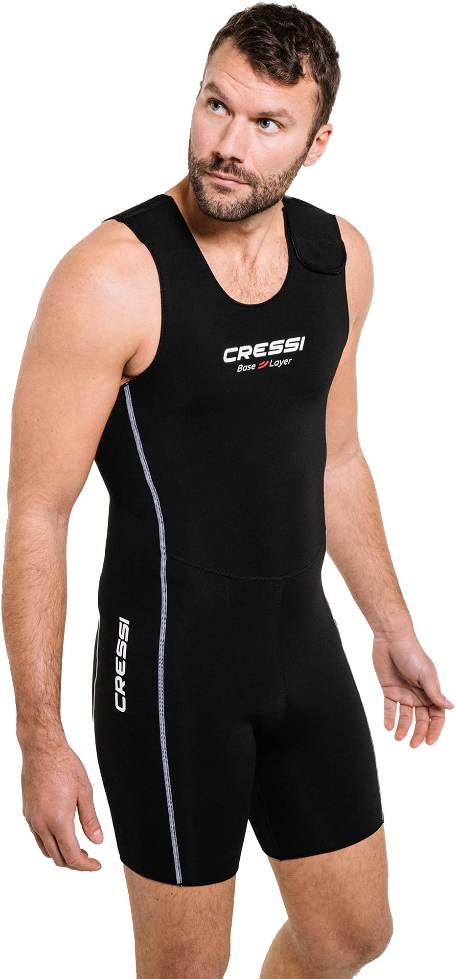 Cressi Base Layer Man 2.5mm - Traje Interior de Buceo in Neopreno 2.5mm, Negro, para Hombre