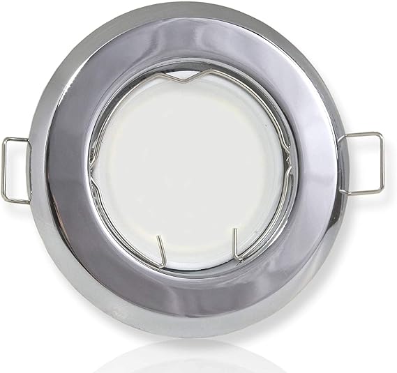 LED recessed Spotlight Chrome Round 7 watts Cold White 230V GU10