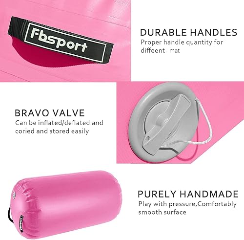 Miniatura 2 de Air Roller Air Spot Gymnastics Air Barrel, Air Mat, Inflatable Springsboard Tumble Backbend Trainer with Electric Pump for Yoga Cheerleading Home &