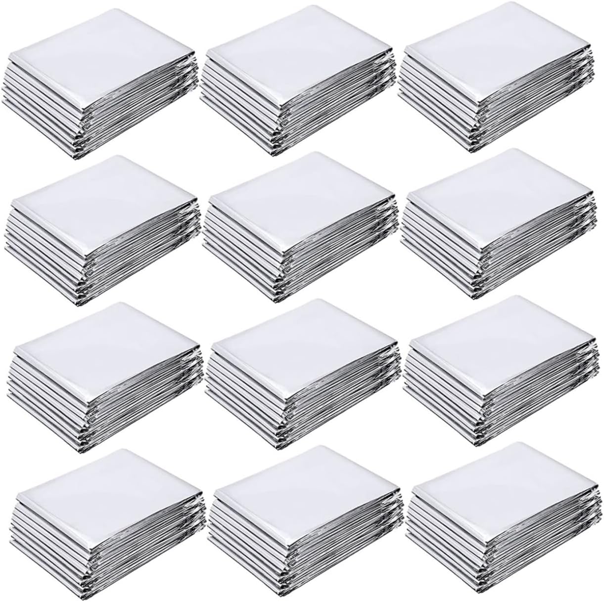 Toddmomy 12sheets Reflective Plant Growth Film for Garden Greenhouse Use Frost Protection and Warm Keeping Foil Slices Sunlight Reflection for Winter Plant Care