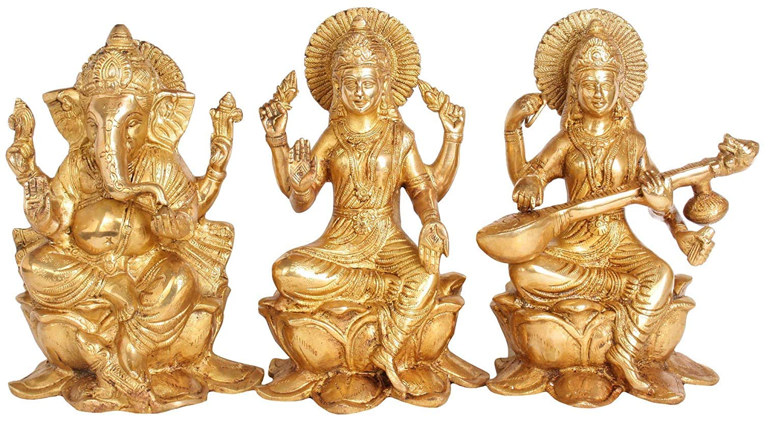 Idol Lakshmi Ganesha hindou pour chambre Pooja et décoration intérieure zen de maison