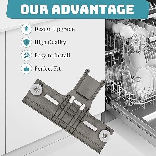 Miniatura 4 de Piezas de repuesto para lavaplatos Kenmore Whirlpool WDT750375 WDT730PAHZ0 WDT730PAHZ0 repuesto para repuestos de estante superior W10712395