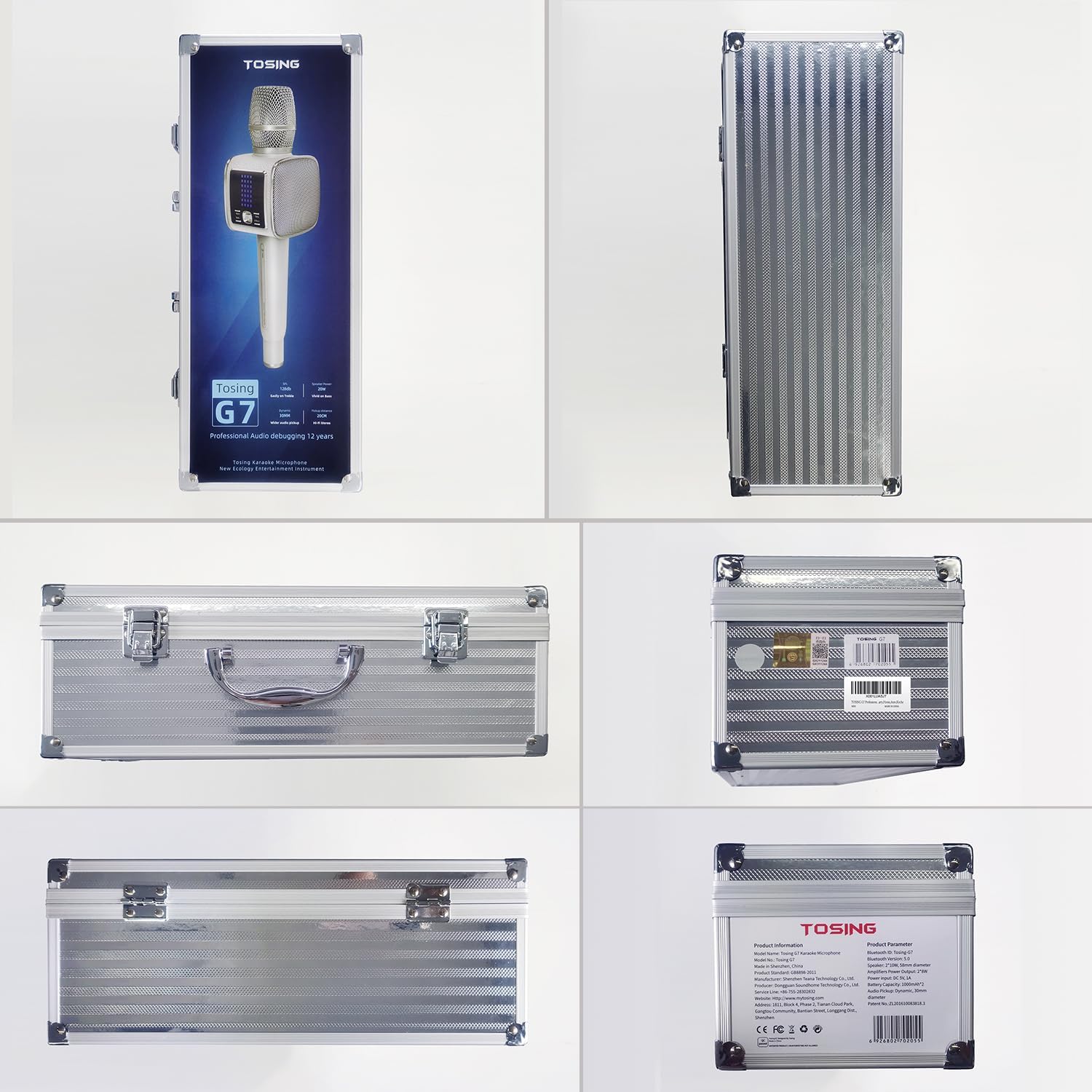 TOSING G7 Professional Karaoke Machine, 20W Portable Bluetooth PA System Speaker, Modern Style, for Smartphones or Tablets, Rechargeable Lithium Battery - Image 11