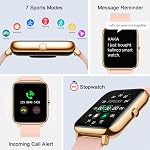 KALINCO Smart Watch, Fitness Tracker with Heart Rate Monitor, Blood Oxygen Tracking, 1.4 Inch Touch Screen Smartwatch Fitness Watch for Women Men Compatible with Android iOS