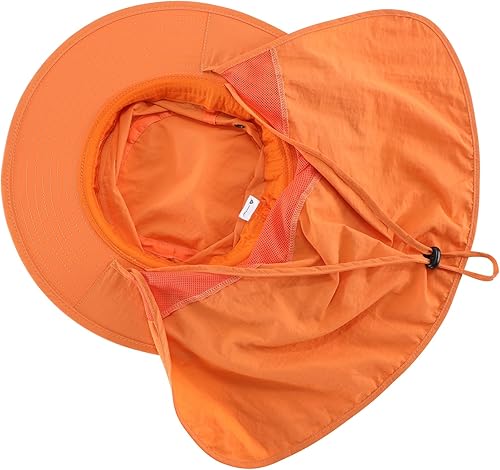 Miniatura 24 de Home Prefer Sombrero para sol para el aire libre con protección UV, secado rápido, unisex con solapa para proteger el cuello Gris cenizo
