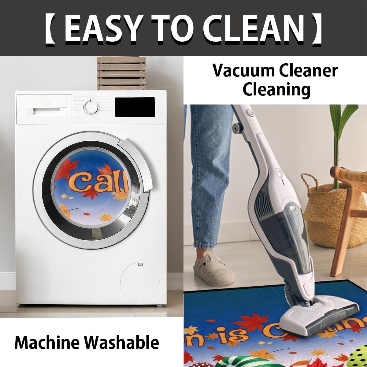 Half Round Door Mat Gnome Fall Cute Non Slip Absorbent Semi Circle Area Rugs Washable Half Moon Floor Mats for Indoor Outdoor Patio Kitchen Bathroom Entryway Fireplace Home Carpet Decor