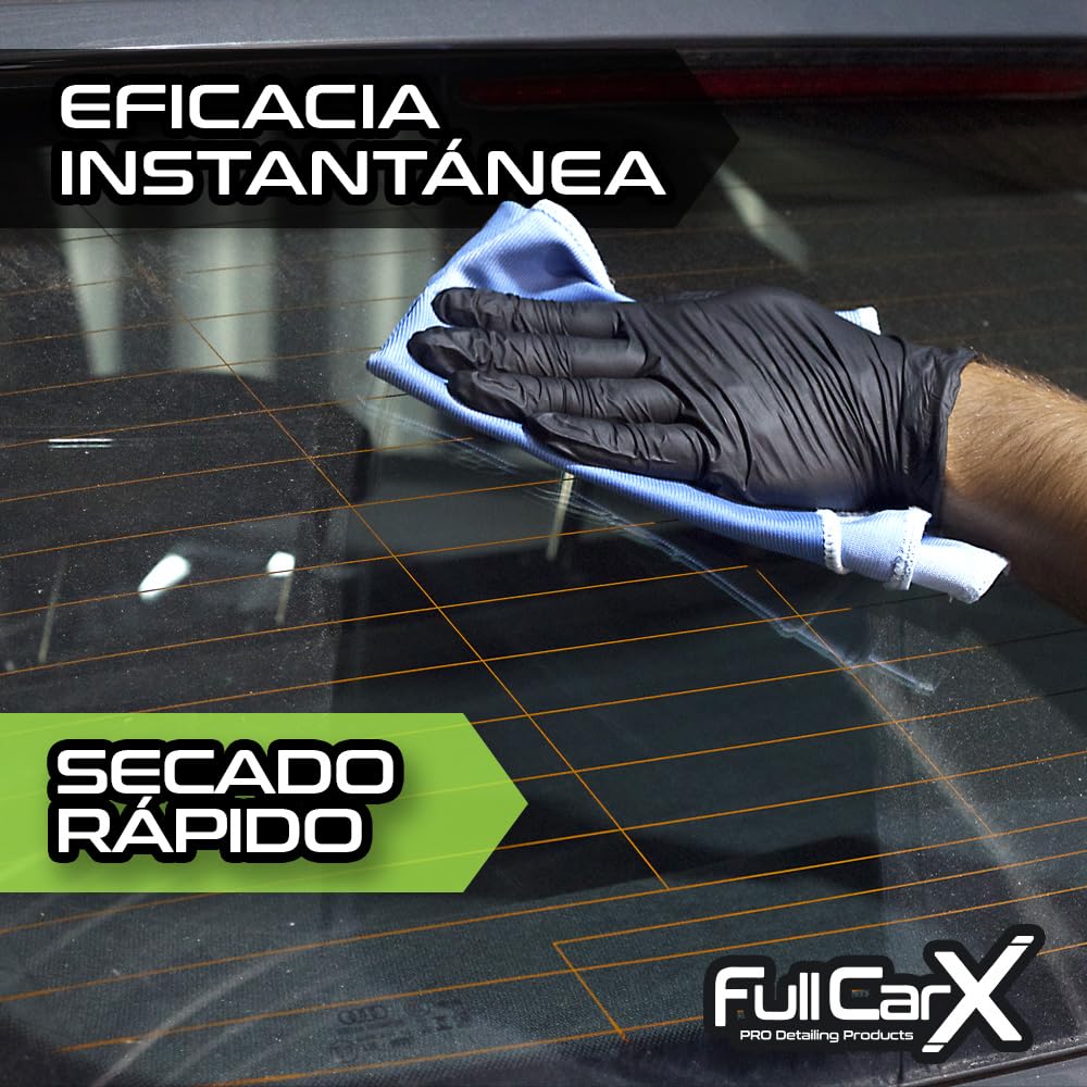 FULLCARX Glass Cleaner środek do czyszczenia szyb samochodowych, 5 l, wysoka moc odtłuszczania, szybkie schnięcie, długotrwały połysk, do czyszczenia okien, profesjonalny produkt