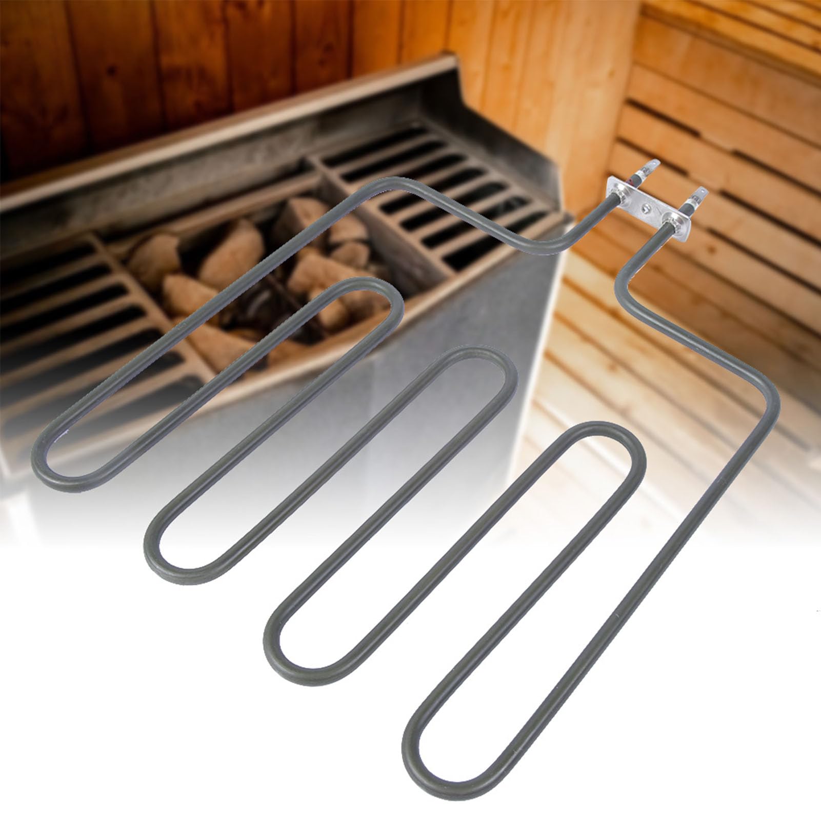 Greensen Elemento Calefactor Eléctrico para Estufa de Sauna, 1500W 2000W 3000W, Componente de Calefacción Uniforme