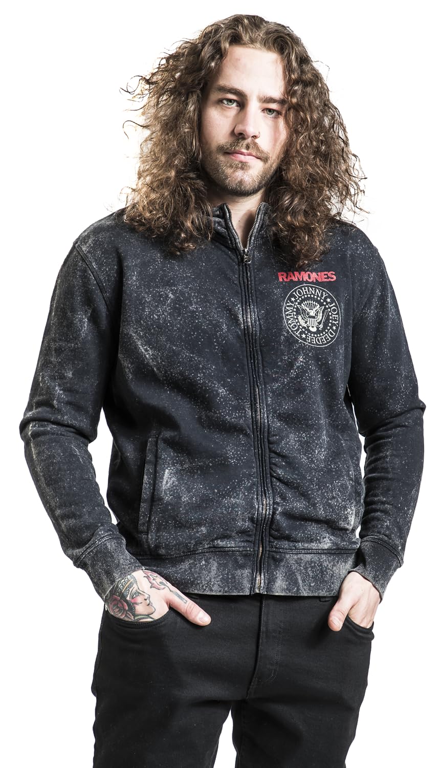Ramones Crest Männer Kapuzenjacke schwarz Band-Merch, Bands