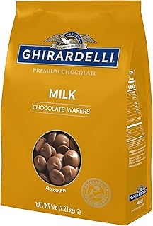 Ghirardelli Chocolate Company Milk Chocolate Wafers, 5lb. Bag (Pack of 1)