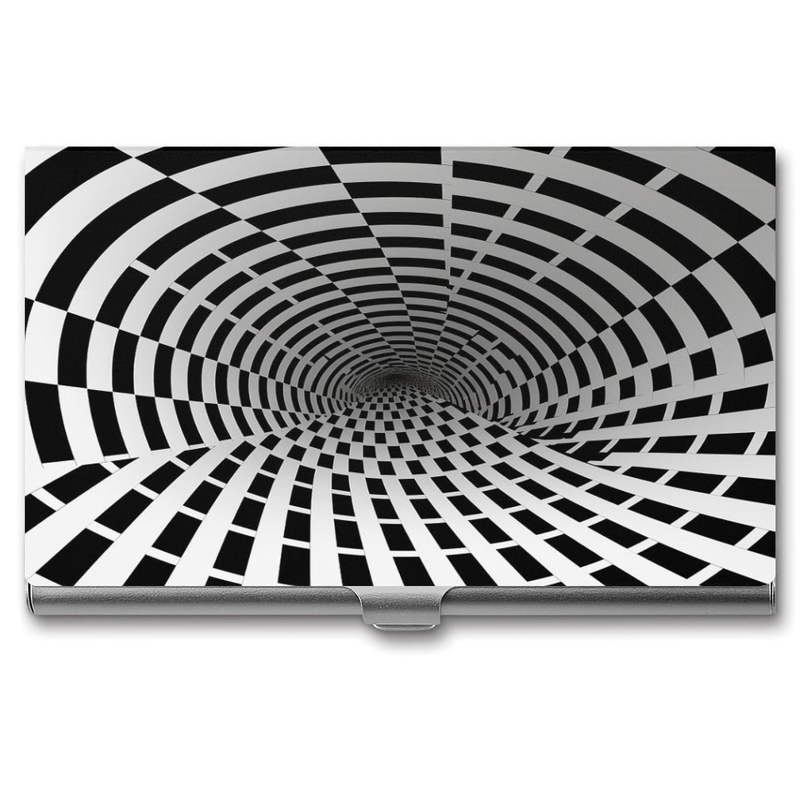Porte-cartes de visite anti-cornes en métal léger effet visuel unique