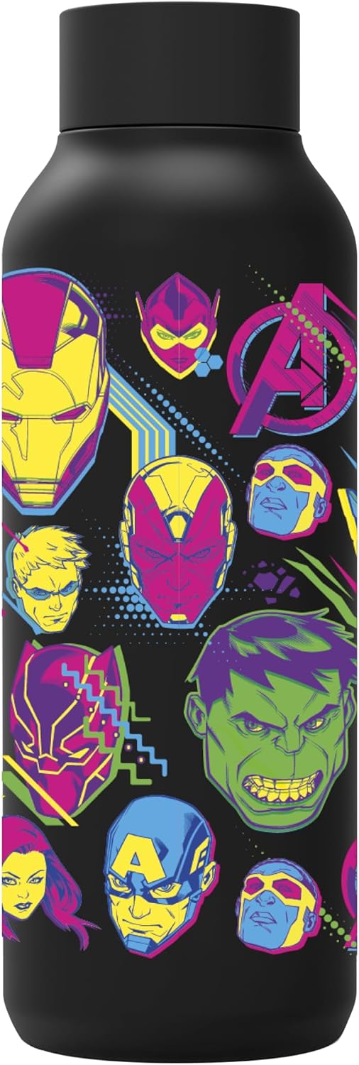 Quokka Captain America Retro Comic Thermos Flask Stainless Steel Solid Ultramarine 510ml